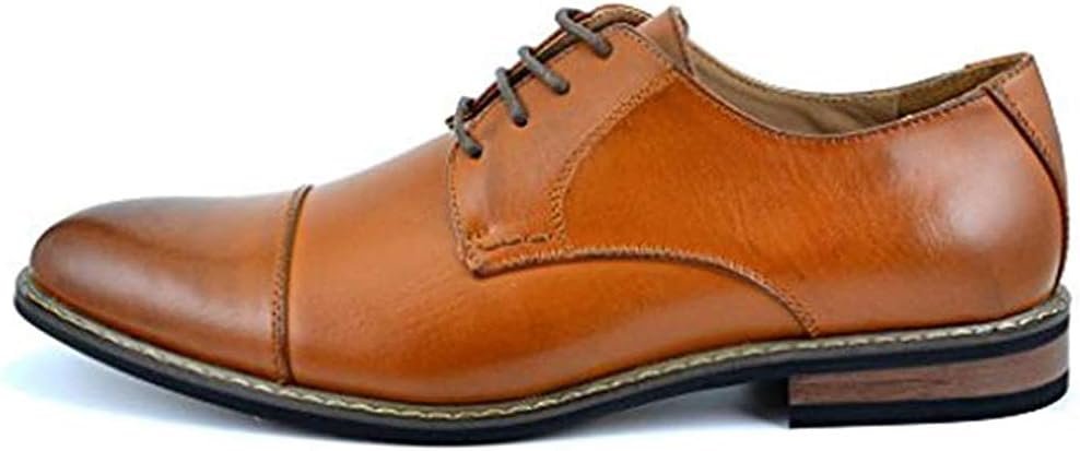 Men's Modern Wingtip Lace-Up Oxford Dress Shoes