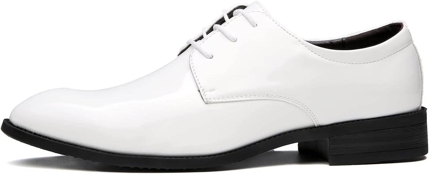 Men's Pointed-Toe Tuxedo Dress Slip-On Loafers