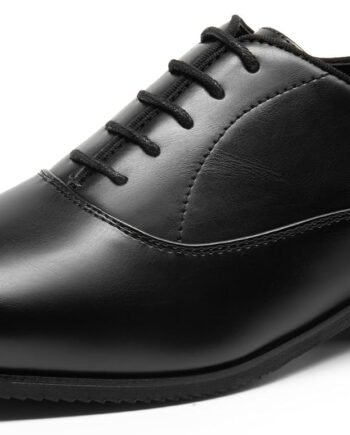 Men's Plain-Toe Lace-Up Business Oxford Shoes