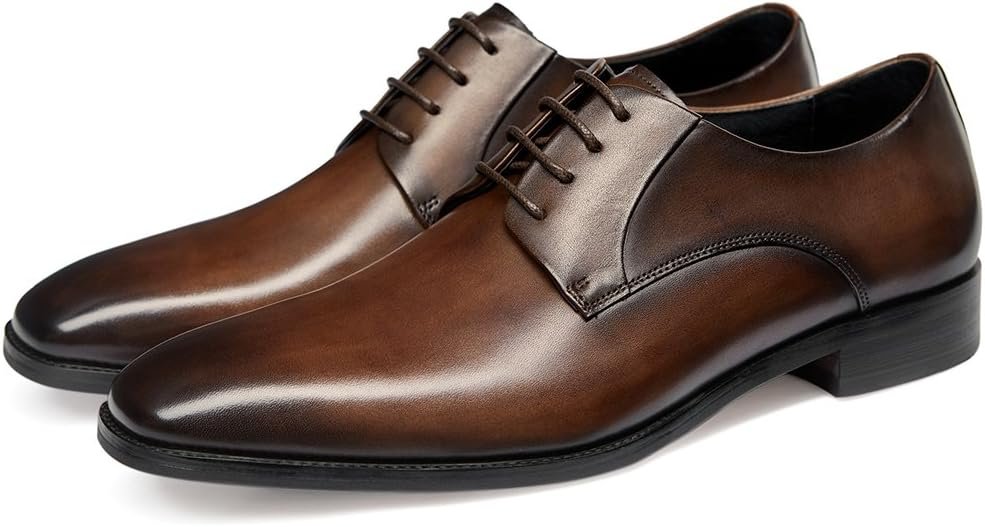 Men's Perforated Lace-Up Oxford Dress Shoes