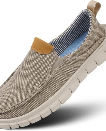 Men's Wide  Canvas Loafers