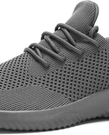Mens Slip-on Tennis Shoes Walking Running Sneakers Lightweight Breathable Casual Soft Sole Mesh Work Gym Trainers