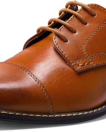 Men's Classic Lace-Up Wingtip Oxford Dress Shoes