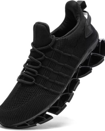 Mens Slip On Walking Shoes Blade Non Slip Tennis Running Shoes Lightweight Workout Breathable Mesh Fashion Sneakers