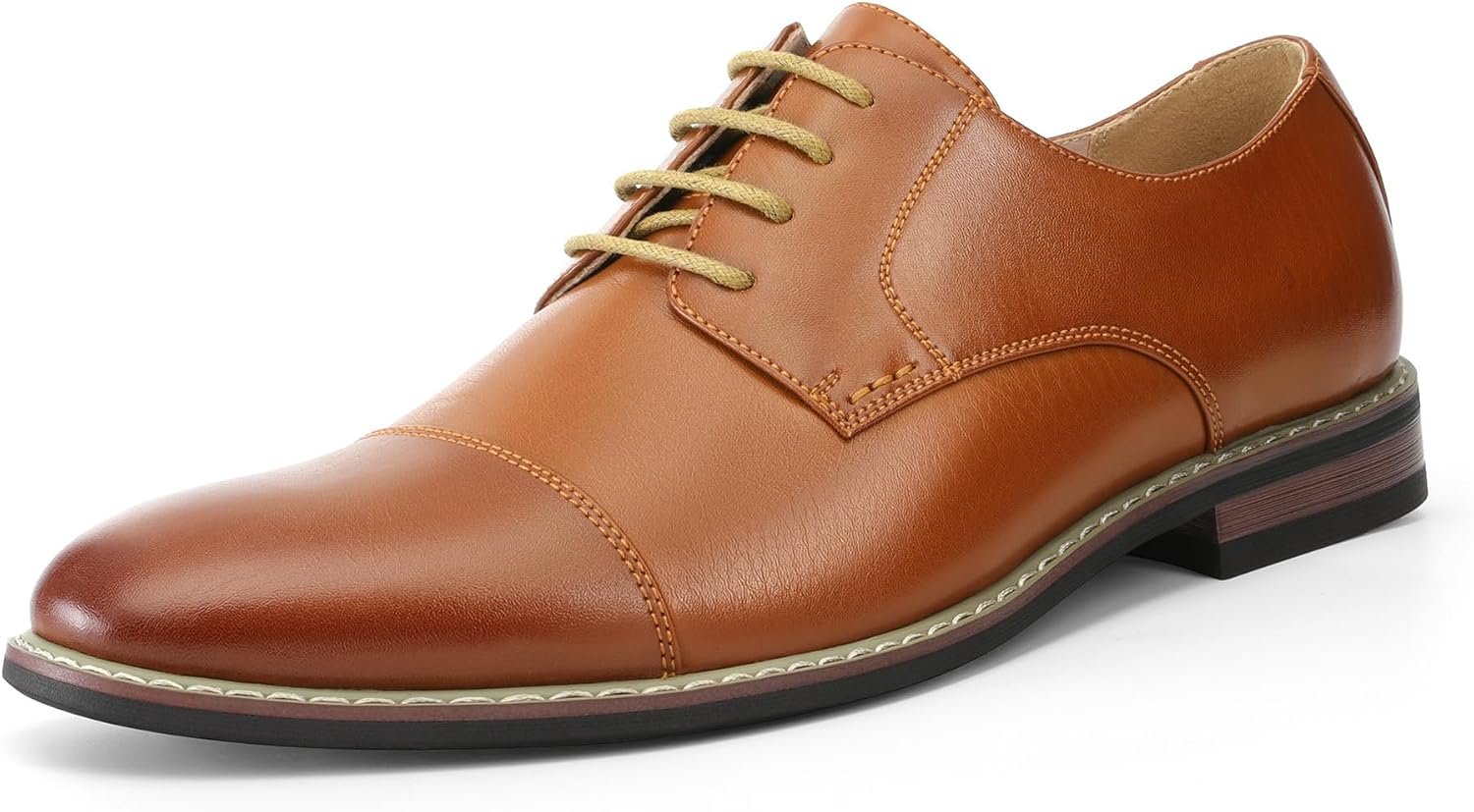 Men's Modern Wingtip Lace-Up Oxford Dress Shoes