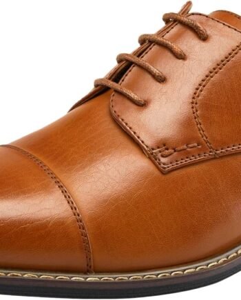 Men's Wingtip Brogue Oxford Derby Dress Shoes