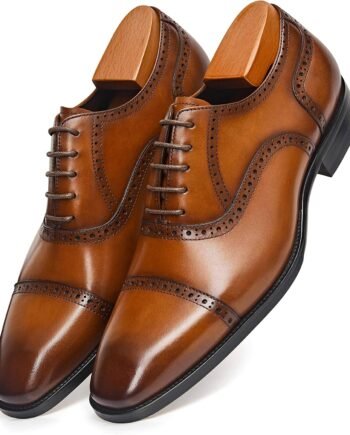 Men's Modern Leather Oxford Formal Dress Shoes