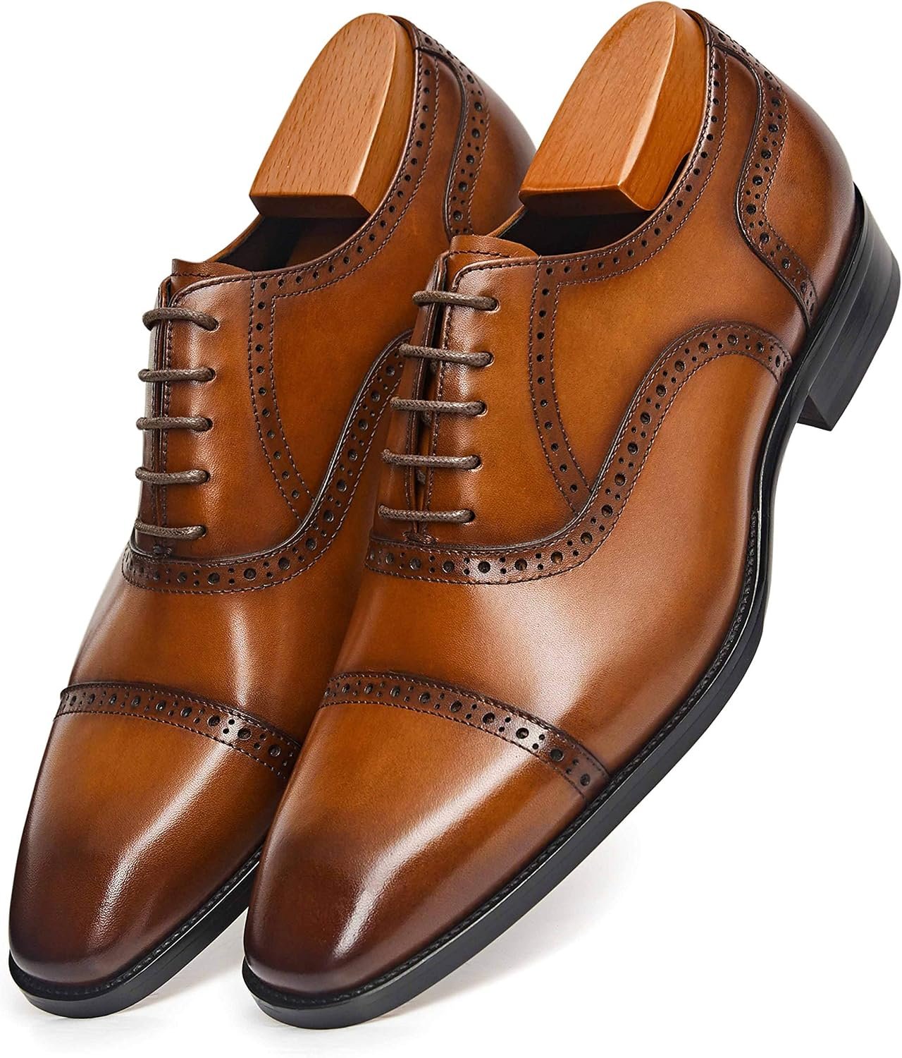 Men's Modern Leather Oxford Formal Dress Shoes