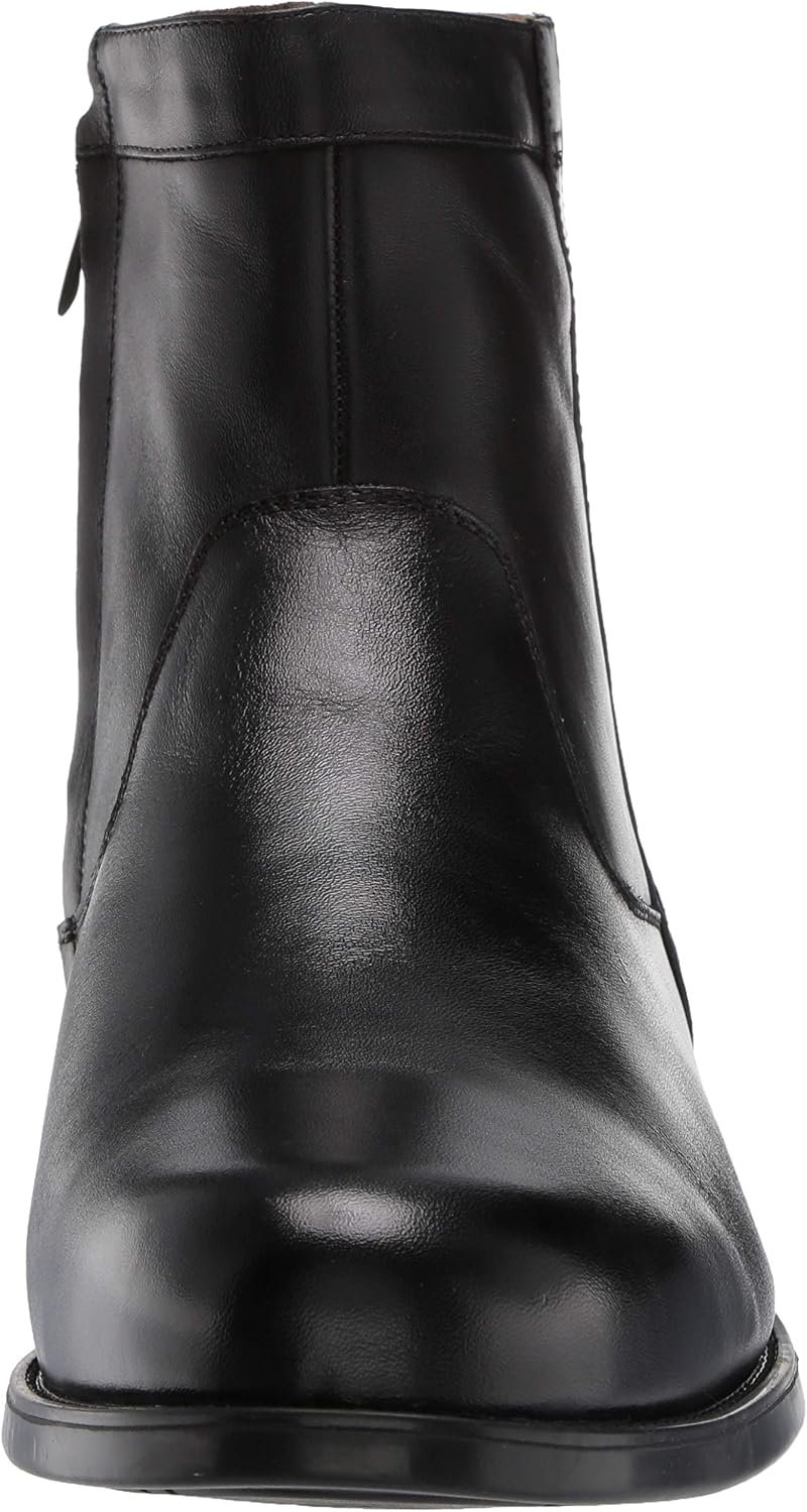 Men’s Fashion Zip-Up Ankle Boots, Simple Modern Casual Leather Boots